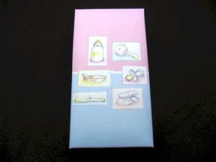 Boite rectangulaire collection pastel pour baptême