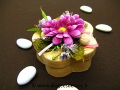 Boite fleur pour mariage baptême et communion 