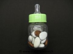 Lot de 12 grand biberons pas cher pour baptême 