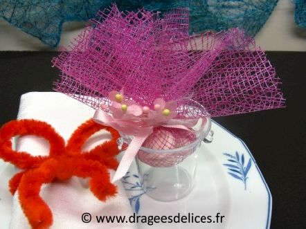Petit seau à champagne pour dragées de mariage baptême et communion : Petit seau à champagne pour dragées de mariage baptême et communion