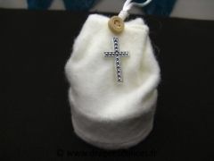 Croix à coller or ou argent Argent