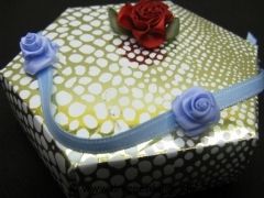 Guirlande de table en satin Bleu ciel