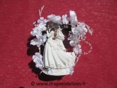 Couple de mariés noir  