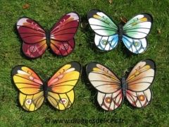 Lot de 4 papillons 