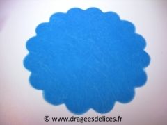Rond de tulle pour dragées en polytulle Bleu royal
