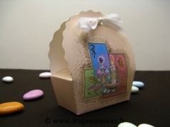 Ballotin communion garçon ou fille avec bougie et épis de blé 