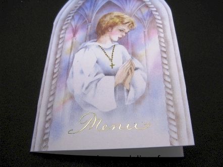 Lot de 13 menus communion pas cher : Lot de 13 menus communion pas cher