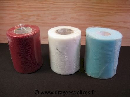 Rouleau de tulle unis pour décoration de voiture