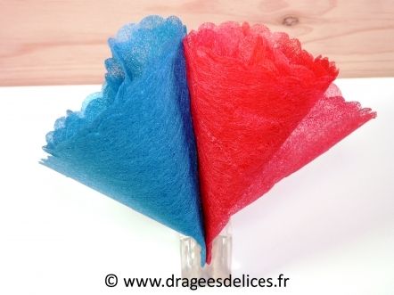 Rond de tulle dragées intissé unis pour dragées