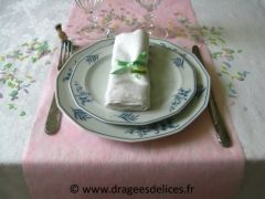 Tête à tête en intissé Rose