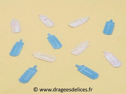 Confettis de table biberon