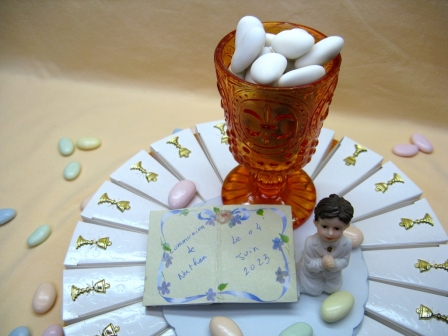 Gâteau communion garçon avec bible pour inscription date et prénom : Gâteau communion garçon avec bible pour inscription date et prénom