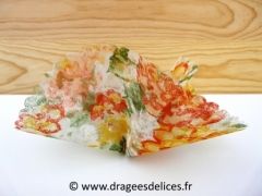 Tulle intissé pour dragées thèmes nature et romantique 