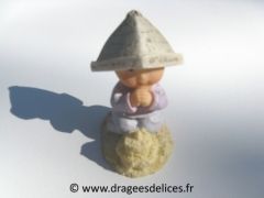 Sujet garçon ou fille pour décoration baptême Lulu à la plage  Fille