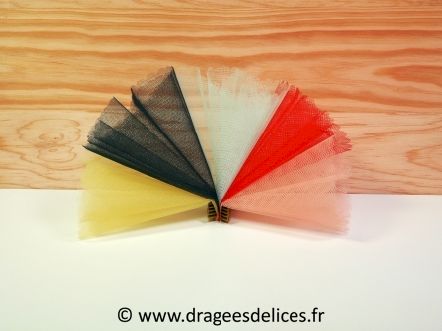 Tulle à dragées unis pas cher