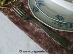 Set de table en intissé Marron