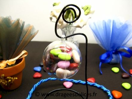 Boite boule en plexiglass : Boule en plexiglass pas cher pour dragées