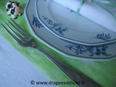 Set de table en intissé Vert menthe