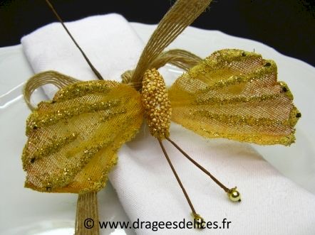 Papillon déco pailleté