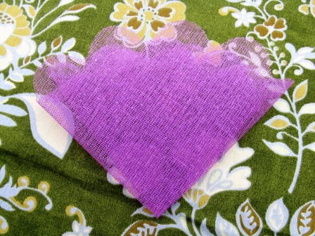 Tulle à dragées en tarlatane, coton rigide pour thème naturel : Tulle à dragées parme en tarlatane, coton rigide pour thème naturel