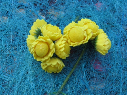 Tournesol en mousse pour contenants de dragées et décoration : Tournesol en mousse pour contenants de dragées et décoration