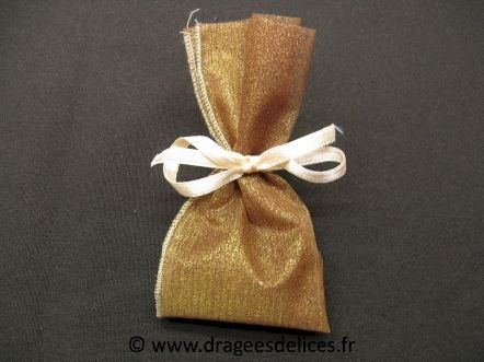 Ruban tubulaire pour montage de sacs à dragées : Ruban tubulaire bordeaux pour montage de sacs à dragées