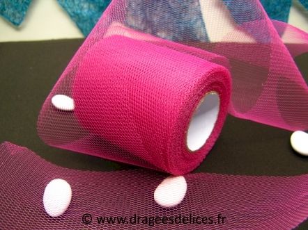 Ruban de tulle unis pour la déco de voiture de mariage