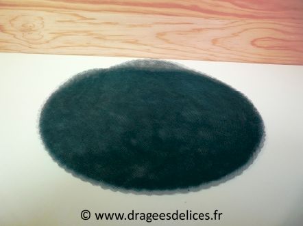 Tulle à dragées unis pas cher : Tulle à dragées unis pas cher bleu marine