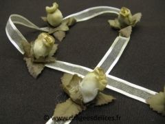 Guirlande de table en organga Beige