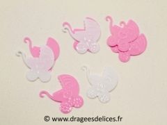 Confettis de table landau Rose