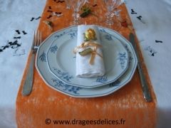 Tête à tête en intissé Orange