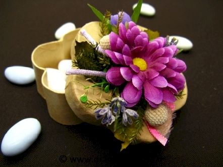 Boite fleur pour mariage baptême et communion