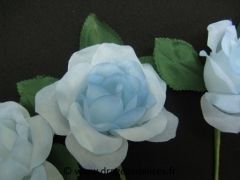 Grande rose Bleu ciel
