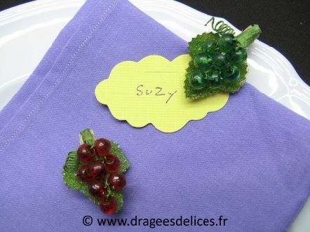 Grappe de raisins sur pince