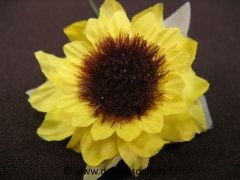 Fleur de tournesol pour décoration de rond de tulle dragées Jaune