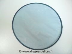 Voile Morgane brillant avec bord satin à garnir de dragées Bleu marine