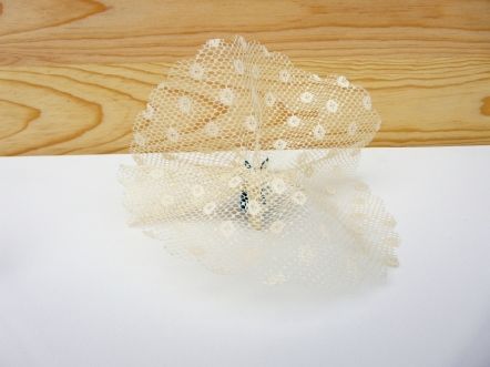 Lot de 10 tulles pas cher en résille rebrodé