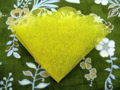 Tulle à dragées en tarlatane, coton rigide pour thème naturel Jaune
