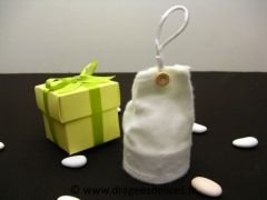 Sac en velour pour cérémonie de mariage baptême et communion 