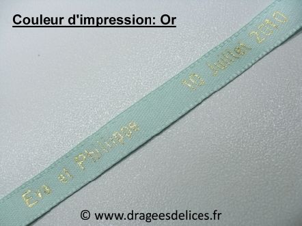 Bracelet souvenir en satin imprimé