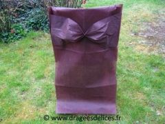 Décor de chaise en intissé Marron