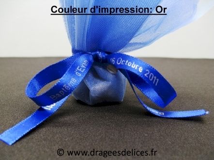 Bracelet souvenir en satin imprimé