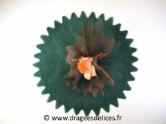 Voile cristal unis à dragées pas cher Vert sapin