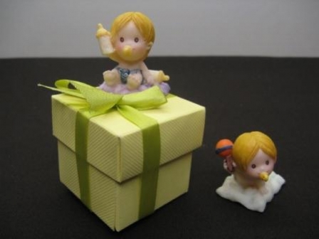 Petite résine baptême bébé tétine pour décoration de boites