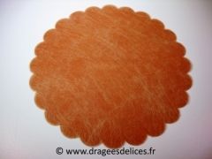 Rond de tulle pour dragées en polytulle Chamois