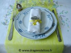 Tête à tête en intissé Jaune vif