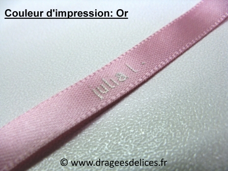 Bracelet souvenir en satin imprimé