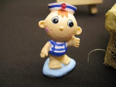 Marins garçon ou fille pour décoration de boite de dragées : Marins garçon pour décoration de boite de dragées
