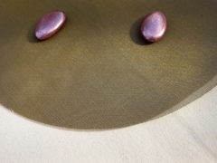 Tulle à dragées or pour noces d´or et communion 