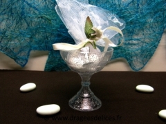 Calice pailleté en plexi pour communion garçon ou fille  Argent